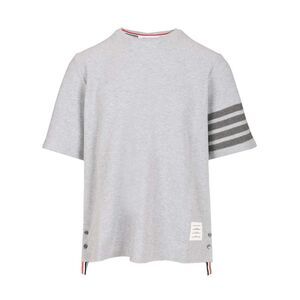 Thom Browne Men Short-Sleeved Cotton T-Shirt